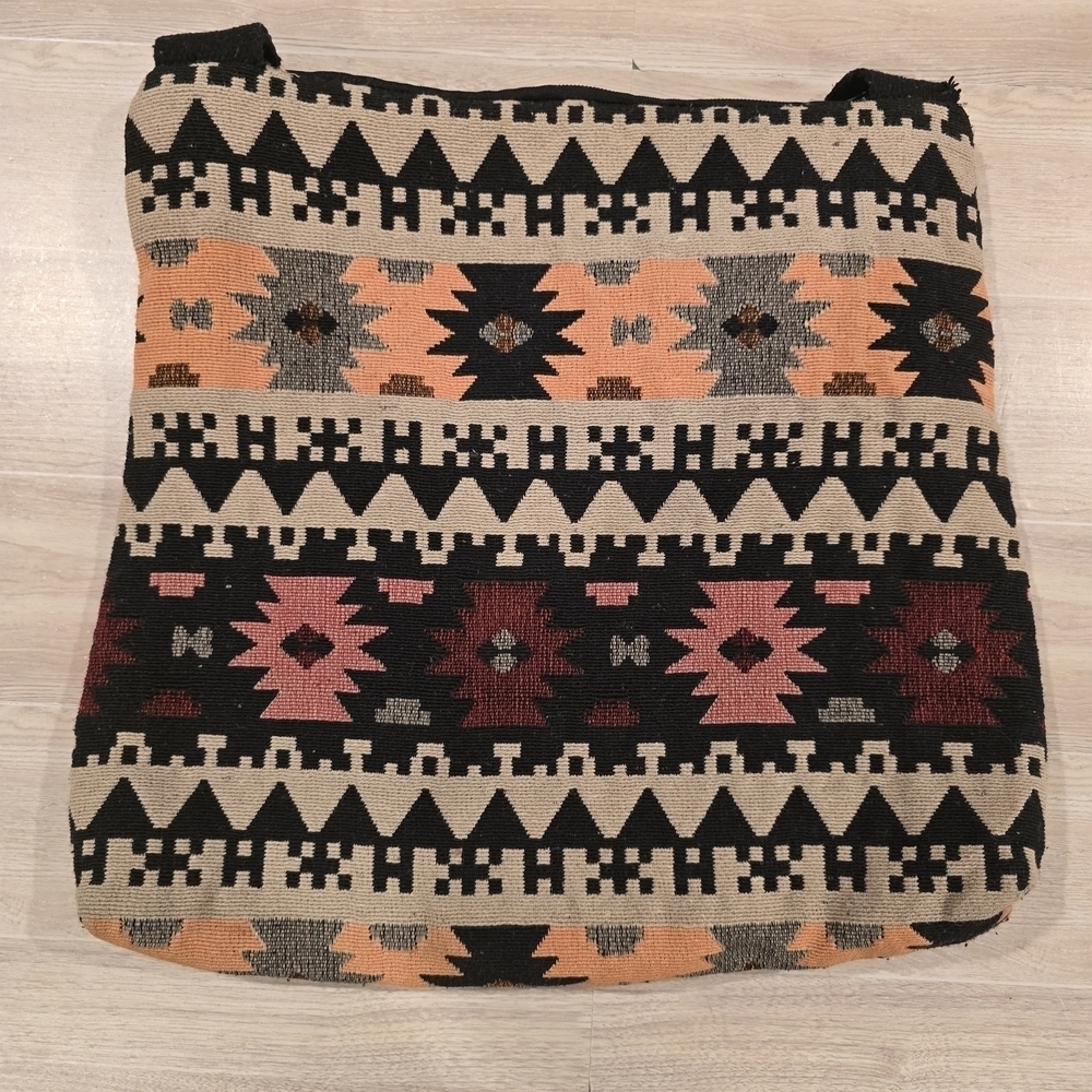 Coco + Carmen Crossbody Beaded Tribal Aztec Boho Adjustable Strap Multicolor. - Picture 5 of 15